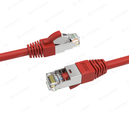 Cable de conexión Cat.6 U/FTP de 24 AWG, color rojo LSZH, 1M - Cable de parche Cat.6 U/FTP de 24 AWG con certificación UL.